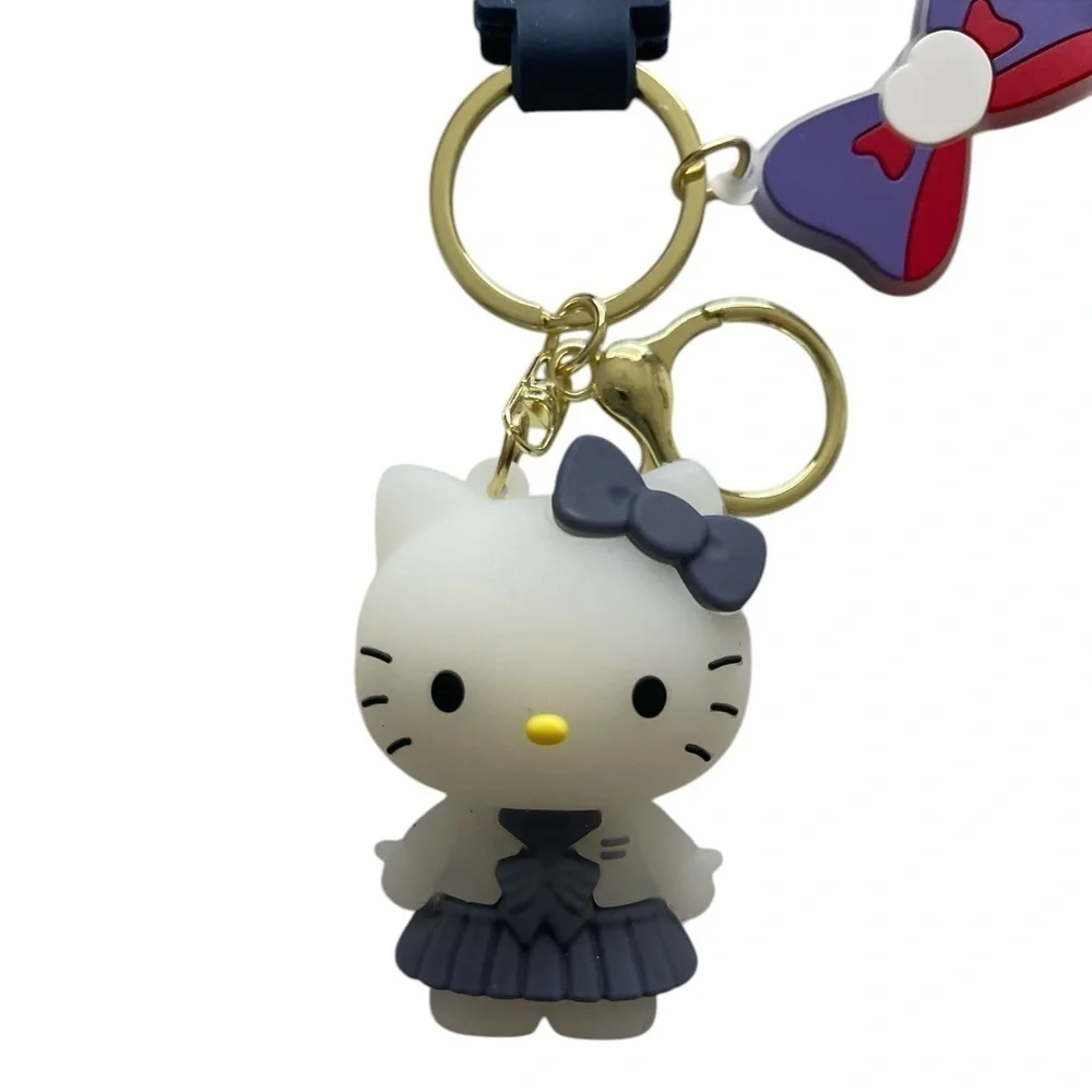 Sanrio Hello Kitty Blue Dress Keychain Bag Charm - Picture 4 of 5